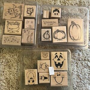 Stampin' Up! 3 sets of Fall & Halloween Stamp